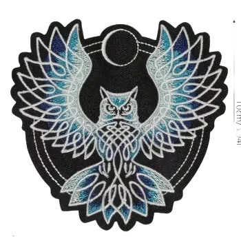 Nášivka Nažehlovací nášivka - sova v letu (10,1 x 10,0 cm)