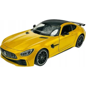autíčko WELLY MERCEDES AMG GT R ŽLUTÝ ZLATÝ 1:24 NOVÝ KOVOVÝ MODEL 24081