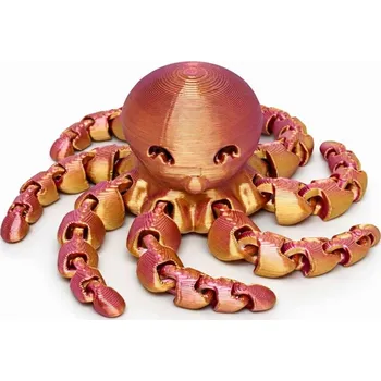 Plovoucí pohyblivá 3D chobotnice | Svíčkománie3D | Barva: Růžovo-zlatá lesklá