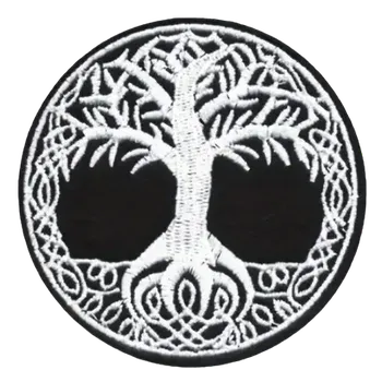 Nažehlovací nášivka - strom života I (průměr 7,6 cm)