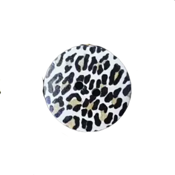 Knoflík Knoflík dřevěný - zvířecí kůže vzor J (2,39 cm)