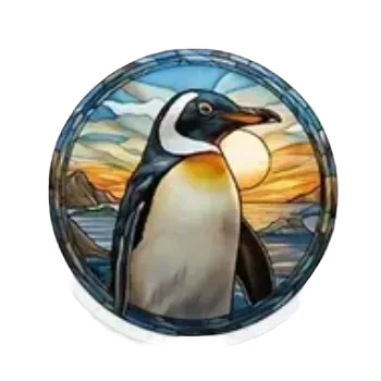 samolepka Samolepky - zvířata a květiny vitráž VI (sada 5 ks)