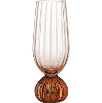 Sklenice Bloomingville Vysoká sklenička Taurin Champagne Rose 250 ml