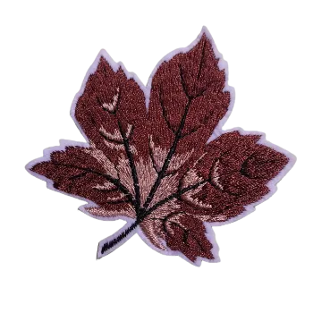 Nášivka nažehlovací list hnědý