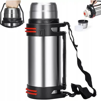 Termoska 3L TURISTICKÁ TERMOSKA S POPRUHEM TERMOHRNEK Z NEREZOVÉ OCELI