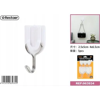 Věšák Samolepicí háčky 5 ks pro zavěšení různých předmětů