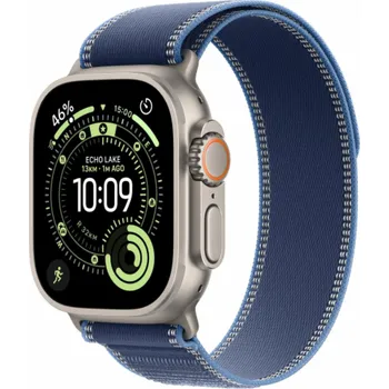 Chytré hodinky Apple Watch Ultra 3 (titan, 49 mm, Trail Loop blau/hellblau M/L, Titangehäuse, Cellular)