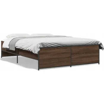 Postel Rám postele hnědý dub 203 x 123 x 40,5 cm, pro matraci 120 x 200 cm