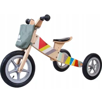 Dětské vozidlo ODRÁŽEDLO DŘEVĚNÉ ODRÁŽEDLO 2v1 TWIST SUN BABY