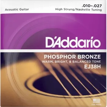 Strunný nástroj Struny D'Addario EJ38H pro akustickou kytaru
