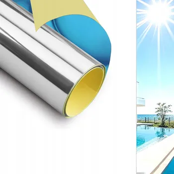 Zrcadlo FÓLIE ZRCADLOVÁ NALEPOVACÍ SAMOLEPICÍ ZRCADLO NA NÁBYTEK ZE STĚNY 60*150 CM