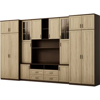 Obývací stěna Nábytek do obývacího pokoje eMeblast dub sonoma