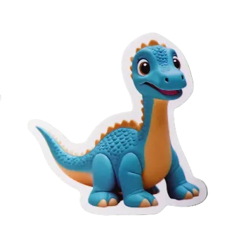 samolepka Samolepky - barevní dinosauři VII (sada 5 ks)