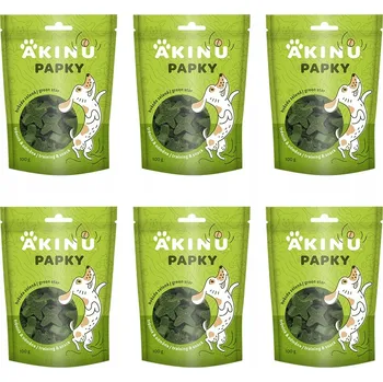 Pamlsek pro psa Akinu PAPKY Hvězda zelená pamlsek pro psy 6 x 100 g