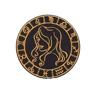 Nažehlovací nášivka - zvěrokruh PANNA (8,0 x 8,0 cm)