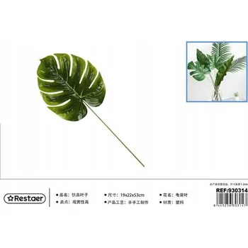 umělá květina Rest.aer - List Monstera 50 cm