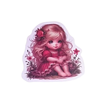 samolepka Samolepky - dívčí graffiti I (sada 5 ks)