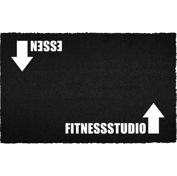 Rohožka Černá Kokosová Vstupní Dekorativní | Fitness Dárek 40x60cm