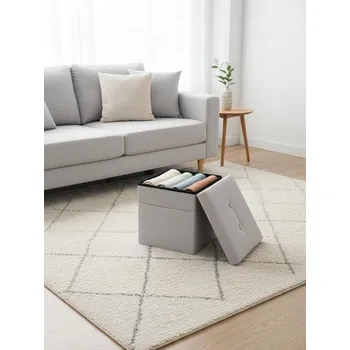 Taburet Sinsay - Taburet s úložnou funkcí a boční kapsou - šedá - 976HB-09X - 976HB-09X-ONE