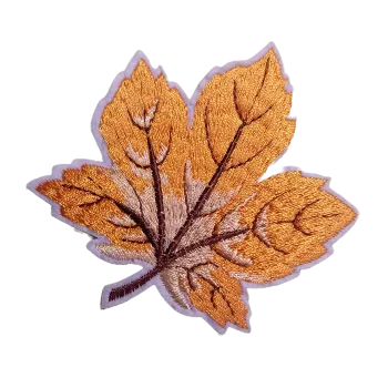 Nášivka nažehlovací list žlutý tmavý