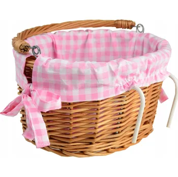 Košík na láhev Proutěný KOŠÍK NA KOLO pro DĚTI + VLOŽKA