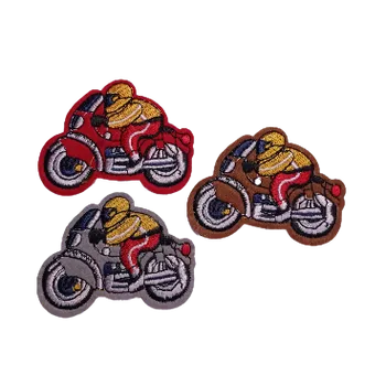 Nášivka nažehlovací motorkář, Barva: Červená