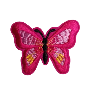 Nášivka Nášivka nažehlovací motýl růžový tmavý