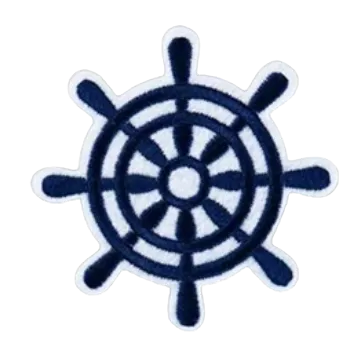 Nášivka Nažehlovací nášivka - kormidlo (7,0 x 7,0 cm)