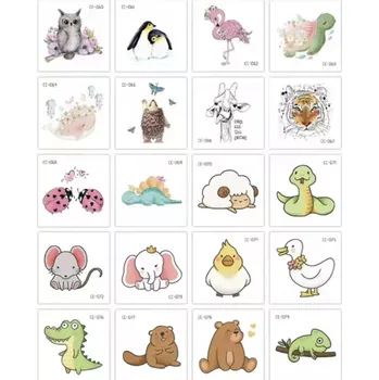 Tetování Dětské dočasné tetování - ZVÍŘÁTKA (B) - 20 ks (Značka: SPADABRAVO)