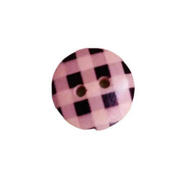 Knoflík Knoflík dřevěný - kontrast bílé a černé III