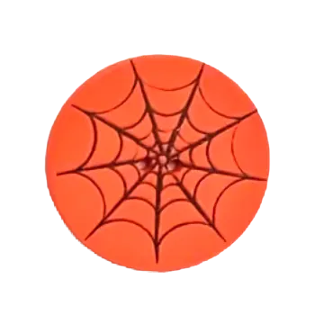 Knoflík Knoflík dřevěný - pavučina (3,0 x 3,0 cm)