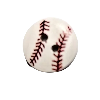 Knoflík Knoflík dřevěný basetball