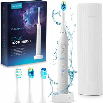 Elektrický zubní kartáček Sonický kartáček Berdsen Galaxy, akumulátorový, se 6 hlavicemi