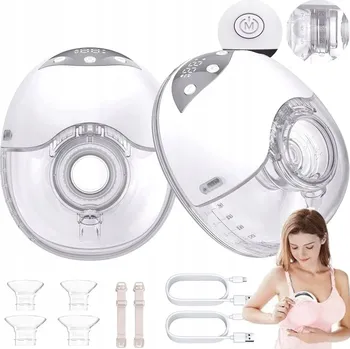 ELEKTRICKÁ ODSÁVAČKA MLÉKA DVOJITÁ DVOUFÁZOVÁ 12 ÚROVNÍ 2V1