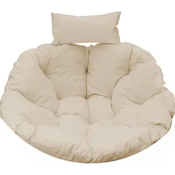 Podsedák Blomster Kulatý polstr na závěsnou houpačku kokon, béžový