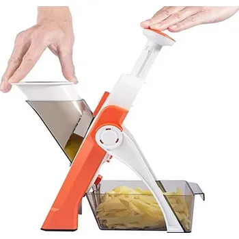 Kráječ zeleniny Zaparkorun Multifunkční nastavitelný kráječ zeleniny - bílo-oranžový