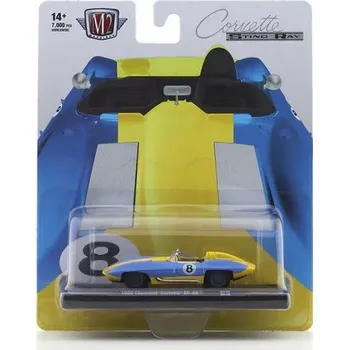 autíčko Chevrolet Corvette XP-86 №8 1959 1:64 - M2 Machines Chevrolet Corvette XP86 1959 No.8 - kovový model auta