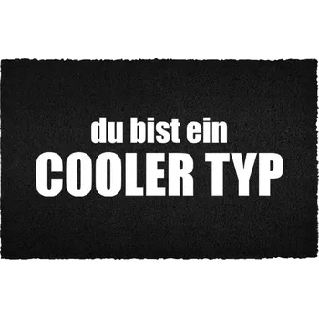 Rohožka Černá kokosová rohožka vstupní do domu | Skvělý chlapík Dárek 40x60cm
