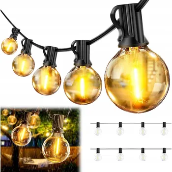 Venkovní osvětlení ZAHRADNÍ SVĚTELNÝ ŘETĚZ Žárovky 30 LED Venkovní Světýlka