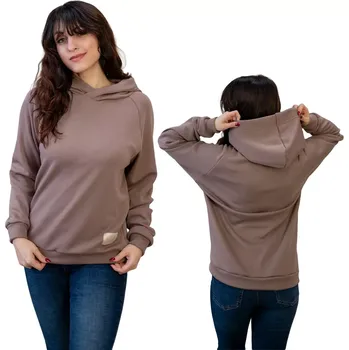 Dámská mikina ESITO | Dámská zateplená mikina Warmkeeper Brown - hnědá / XS