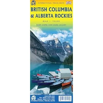 ITMB Publishing mapa British Columbia & Alberta Rockies 1:750 t.