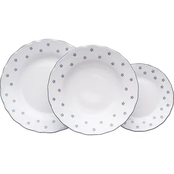 Talíř Talířová souprava, mělký talíř 27 cm český porcelán, Verona, 18 d., modrá valbella, G. Benedikt