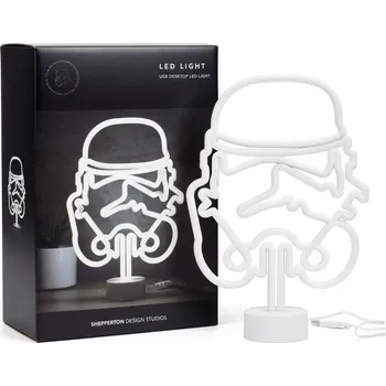 Lampička Neonová LED lampička STAR WARS Stormtrooper USB pro fanoušky Hvězdných válek