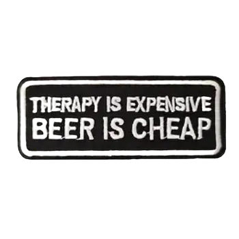 Nažehlovací nášivka - THERAPY ... (8,9 x 3,6 cm)