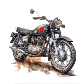 Textilní nažehlovací páska Nažehlovací obrázek - motorka II (dva rozměry), Velikost: Malý