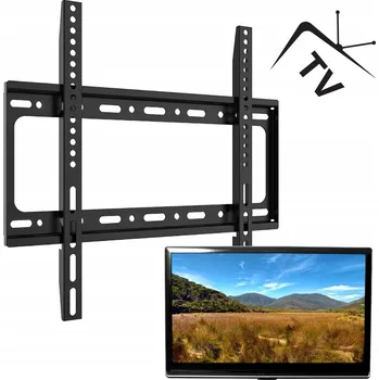 Televizní držák DRŽÁK TV NA ZEĎ SILNÝ PLOCHÝ NASTAVITELNÝ