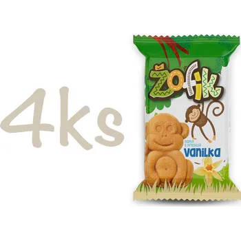 REJ Food S. R. O. Žofík jemné pečivo s náplní příchuti vanilkové 30 g Balení: 4 ks