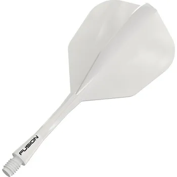 Winmau Fusion průhledné bílé integrované No6 letky a střední násadky