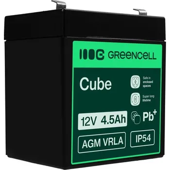 Auto-moto baterie Green Cell AGM baterie 12V 4.5Ah