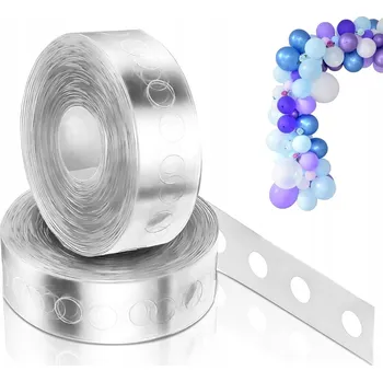 Páska na balonkové girlandy 5 m, mix, průhledná